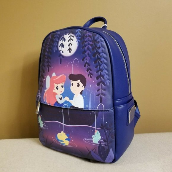Loungefly Disney The Little Mermaid Gondola Scene Ariel Prince Eric Backpack NEW main image 5